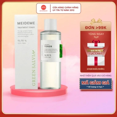 Toner Meideme Green Salvia 200ml - Thuần chay, giảm mụn, phục hồi da dầu, giá chỉ 395k