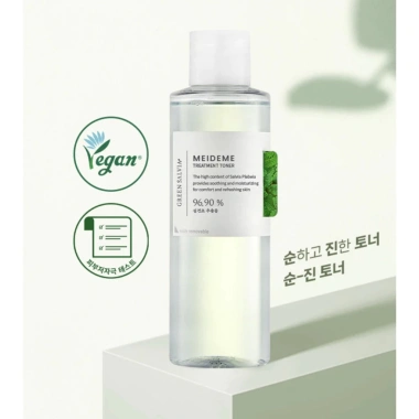 Toner Meideme Green Salvia 200ml - Thuần chay, giảm mụn, phục hồi da dầu, giá chỉ 395k