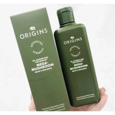 Toner Nấm ORIGINS Mega-Mushroom & Treatment Lotion – Phục Hồi Da, Dưỡng ẩm, Giá Ưu Đãi 395.600₫