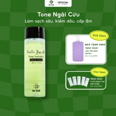 Toner Ngải Cứu Diếp Cá Perlla Rose 120ml - Kiềm Dầu, Dưỡng Ẩm, Da Dầu Mụn, Giá 250k