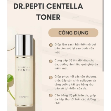 Toner Nước Hoa Hồng Dr.Pepti Centella 180ml - Se Khít Lỗ Chân Lông, Dưỡng Da Căng Bóng Hàn Quốc 310k 4