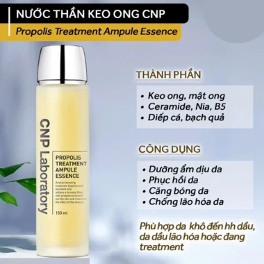 Toner Nước Thần Keo Ong CNP Laboratory - Propolis Dưỡng ẩm, Phục hồi, Sáng da