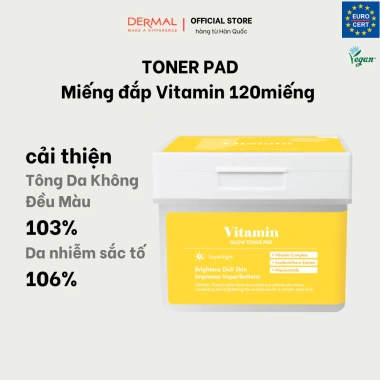 Toner Pad Dermal 120 miếng – Cấp ẩm, tái tạo, làm dịu, sáng da, chỉ 229.000 VND 4