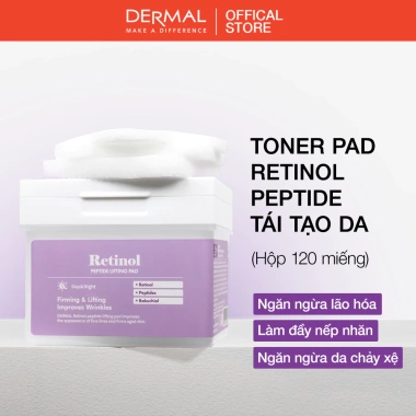 Toner Pad Dermal 120 miếng – Cấp ẩm, tái tạo, làm dịu, sáng da, chỉ 229.000 VND 10
