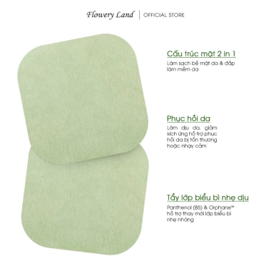 Toner Pad Flowery Land CICA B5 70 miếng 180g - Dưỡng ẩm, làm dịu, cân bằng da nhạy cảm giảm đỏ, giảm giá 350.900 VND 8