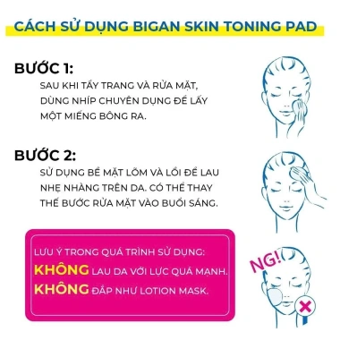 Toner Pad Nhật Chính Hãng MEISHOKU Bigan Skin 60 miếng - Giảm Ngừa Mụn, Dưỡng Da Sạch
