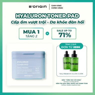 Toner Pads Teatree B'origin 160ml 80 miếng – Giảm kích ứng, sạch sâu da nhạy cảm, chỉ 250.000₫