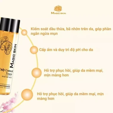 Toner Rau Má MAGIC SKIN 100ml - Nước Hoa Hồng cấp ẩm, dưỡng da mụn, giảm giá 16%