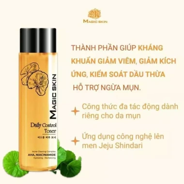 Toner Rau Má MAGIC SKIN 100ml - Nước Hoa Hồng cấp ẩm, dưỡng da mụn, giảm giá 16%
