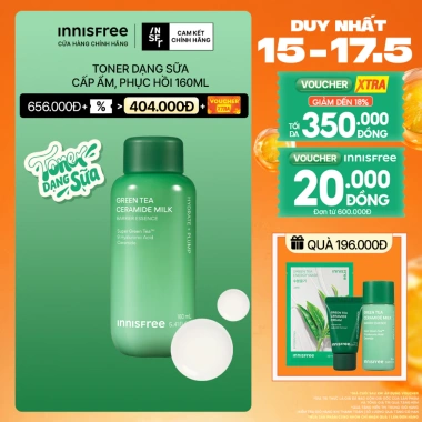 Toner sữa cấp ẩm INNISFREE Green Tea Ceramide Milk - Dưỡng ẩm, phục hồi, giá 414.000 VND