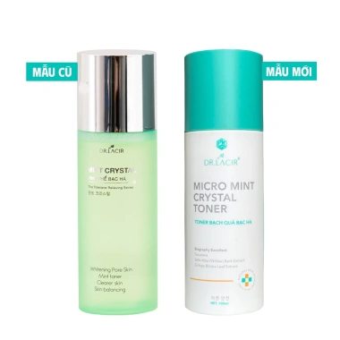 Toner Tinh Thể Bạc Hà Mint Dr.Lacir 100ml - Làm sạch da, dưỡng ẩm, chỉ 420k