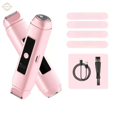 Tông Đơ Cắt Tóc Hai Đầu USB, Khô và Ướt, Bikini, Tẩy Mặt, PP Bền, Dùng Gia Đình Du Lịch