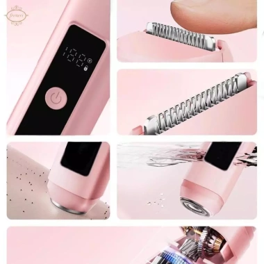 Tông Đơ Cắt Tóc Hai Đầu USB, Khô và Ướt, Bikini, Tẩy Mặt, PP Bền, Dùng Gia Đình Du Lịch