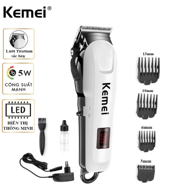 Tông đơ cắt tóc KEMEI km-809A - Đầu dao thép, pin lâu, giảm giá chỉ 290.000đ