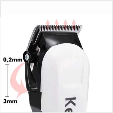 Tông đơ cắt tóc KEMEI km-809A - Đầu dao thép, pin lâu, giảm giá chỉ 290.000đ