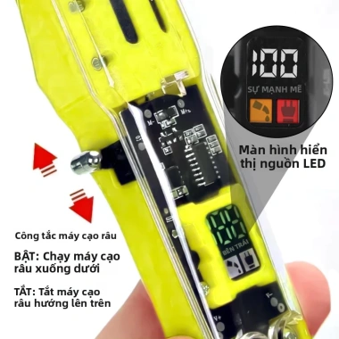 Tông đơ cắt tóc không dây chuyên nghiệp, sạc lại, phù hợp nam - Giá chỉ 340.340₫ 3
