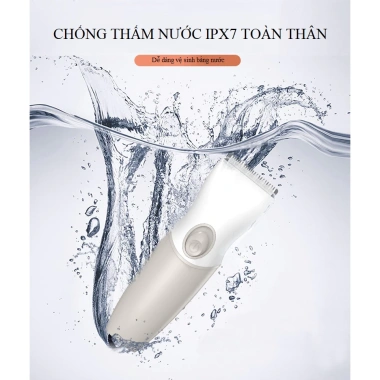 Tông đơ cắt tóc Misuta không dây IPX7 chống nước, không ồn cho bé - cao cấp, bảo hành 12 tháng, giá 384.615₫ 5