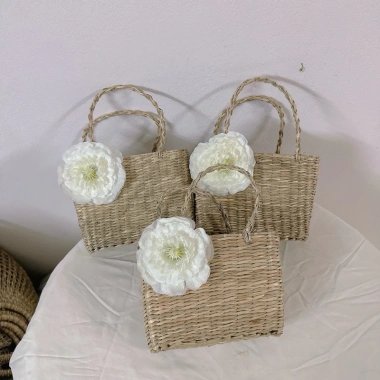 Tổng kho túi cói cầm tay Vintage cho bé chụp ảnh du lịch - Giá ưu đãi 33.000 VNĐ 8