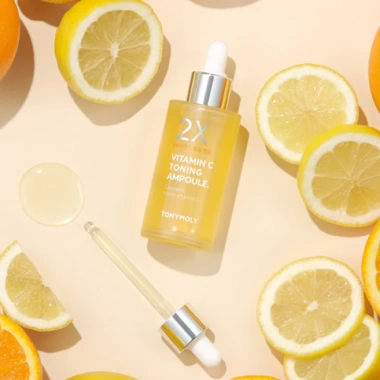 TONYMOLY Serum Vitamin C 2X Toning Ampoule 50ml Dưỡng sáng da, chống lão hóa