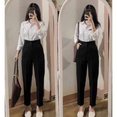 Top 4 mẫu quần tây ton dáng lưng cao dài 95cm - Giá chỉ 120k, giảm từ 150k 4