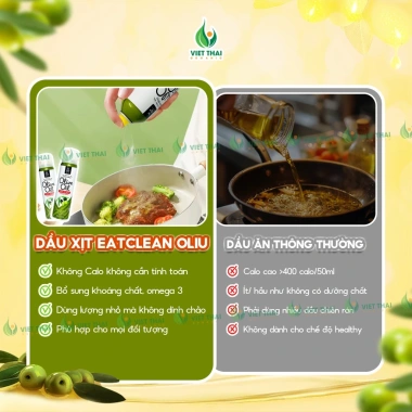 Top bán chạy Dầu Xịt Olive 0 Calo Extra Virgin - Healthy Eatclean Chiên Xào Salad, Giảm còn 209.000 VND