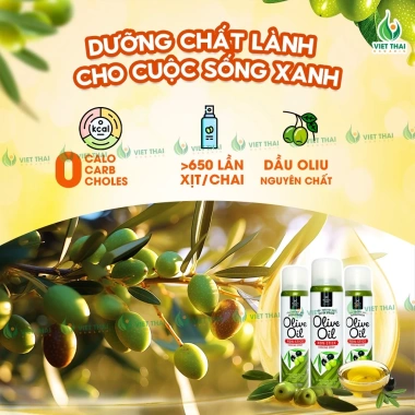 Top bán chạy Dầu Xịt Olive 0 Calo Extra Virgin - Healthy Eatclean Chiên Xào Salad, Giảm còn 209.000 VND 9 Top bán chạy Dầu Xịt Olive 0 Calo Extra Virgin - Healthy Eatclean Chiên Xào Salad, Giảm còn 209.000 VND 9