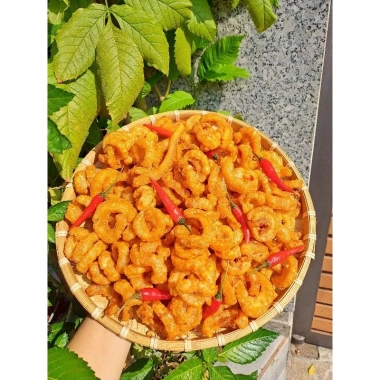 Tốp Mỡ 1KG Cuộn Bơ Tỏi & Bì Heo Chiên Giòn Tẩm Gia Vị - Giá chỉ 180.000₫