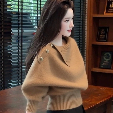 Top Nâu Đan Thu Đông 2.025 - Sang trọng, thời trang trưởng thành, chỉ 129.600 VND