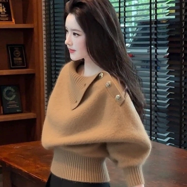 Top Nâu Đan Thu Đông 2.025 - Sang trọng, thời trang trưởng thành, chỉ 129.600 VND