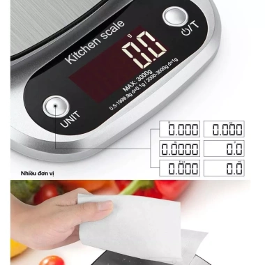 Top Value Cân Tiểu Ly Điện Tử LS1-1.282-114 Định Lượng 5kg Độ Chính Xác Cao