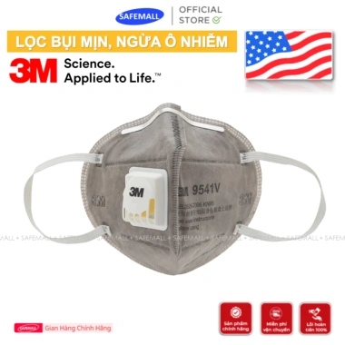 Top Value Hộp khẩu trang 3M KN95 9.001/9.501V/9.541V có van, lọc bụi siêu mịn - Giá chỉ 149.382₫