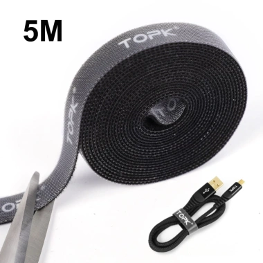 TOPK Dây Khóa Dán 5M - Dây Buộc Cáp, Miếng Dán Móc, Vòng Tự Dính, Giá 98.325đ TOPK Dây Khóa Dán 5M - Dây Buộc Cáp, Miếng Dán Móc, Vòng Tự Dính, Giá 98.325đ