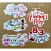 Topper, Banner, Thiệp Cắm Hoa 8/3, 20/10, 20/11, Sinh Nhật - Giá 20.000đ 6