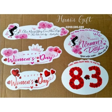 Topper, Banner, Thiệp Cắm Hoa 8/3, 20/10, 20/11, Sinh Nhật - Giá 20.000đ 8
