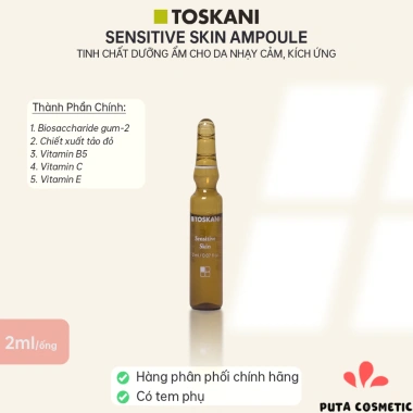 Toskani Sensitive Skin Tinh chất 2ml cho da nhạy cảm - giảm kích ứng, phục hồi da