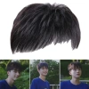 Toupee Tóc Đen Cho Nam Mềm Mại, Thoáng Khí, Không Gây Tổn Thương, Không Mùi, Hói - Giá 91.692₫ 6