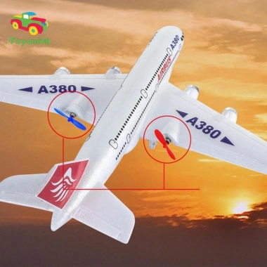Toysmith RC Máy Bay Cố Định Cánh Drone 2.5 Kênh Glider Điều Khiển Cho Bé Trai Quà Tặng 4