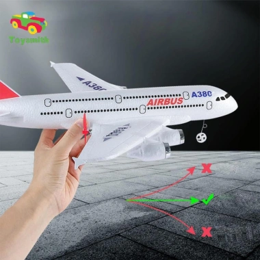 Toysmith RC Máy Bay Cố Định Cánh Drone 2.5 Kênh Glider Điều Khiển Cho Bé Trai Quà Tặng 5
