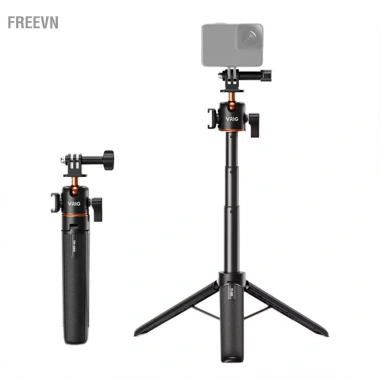 TP-08S Camera Thể Thao Gậy Selfie Stand 55cm Hợp Kim Nhôm, Đầu Bi Xoay Thay Thế 13/12/11/10, Giá 617k