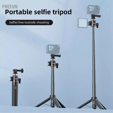 TP-08S Camera Thể Thao Gậy Selfie Stand 55cm Hợp Kim Nhôm, Đầu Bi Xoay Thay Thế 13/12/11/10, Giá 617k