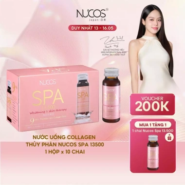 TPBVSK Collagen Nucos Spa Da căng, chống lão hóa, trắng da, hộp 10 chai 50ml