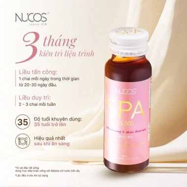 TPBVSK Collagen Nucos Spa Da căng, chống lão hóa, trắng da, hộp 10 chai 50ml