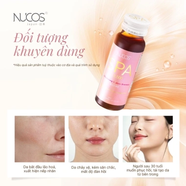 TPBVSK Collagen Nucos Spa Da căng, chống lão hóa, trắng da, hộp 10 chai 50ml 6 TPBVSK Collagen Nucos Spa Da căng, chống lão hóa, trắng da, hộp 10 chai 50ml 6