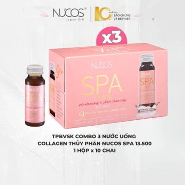 TPBVSK Collagen Nucos Spa Da căng, chống lão hóa, trắng da, hộp 10 chai 50ml