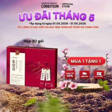 TPBVSK Hồng Sâm Cô Đặc Hongsamjin EX 30 gói - Giảm 22% - Tăng sức đề kháng, năng lượng