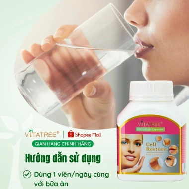 TPBVSK Vitatree Cell Restore 100 viên - Viên uống hỗ trợ phục hồi tế bào, trẻ hoá da, giá 930k 4