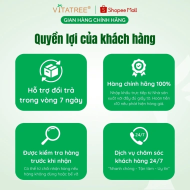 TPBVSK Vitatree Cell Restore 100 viên - Viên uống hỗ trợ phục hồi tế bào, trẻ hoá da, giá 930k 7