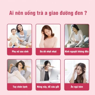 Trà A Giao Táo Gừng Đường Đen Đồng Nhân Đường – Khí Huyết, Dưỡng Nhan, Da Hồng Hào 220k