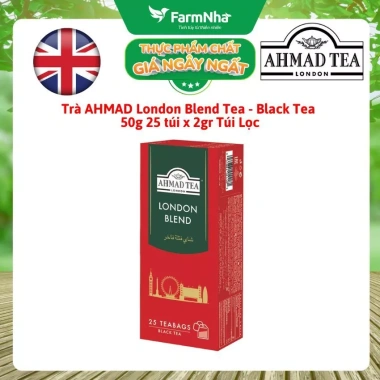 Trà AHMAD Black Tea - Trà đen Anh Quốc, giảm giá 51.000₫, hương thơm tinh tế 8 Trà AHMAD Black Tea - Trà đen Anh Quốc, giảm giá 51.000₫, hương thơm tinh tế 8