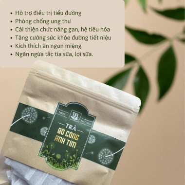 Trà Bồ Công Anh Tím Dream Farm Đà Lạt - Hộp 40 Túi Lọc Giá Ưu Đãi 190.000